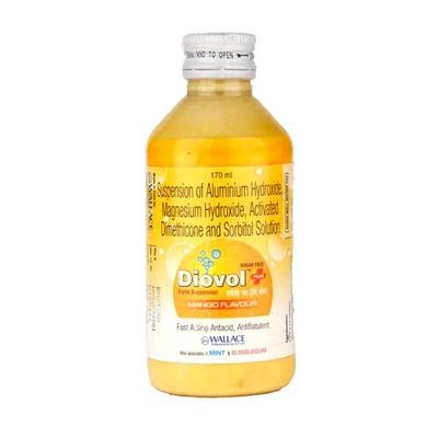 Diovol Plus Forte Mango Flavour Suspension 170ml - Ulcer/Reflux/Flatulence-Aaa