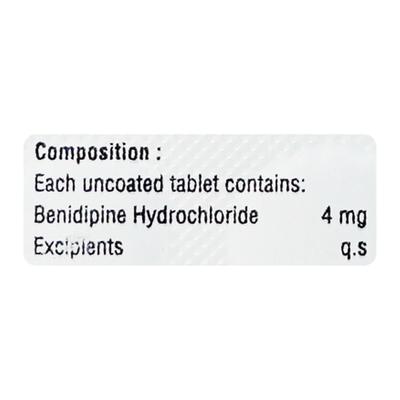 VITABEND 4mg Tablet 10's - Hypertension-Cal