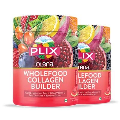 Plix Olena Wholefood Collagen Builder Powder - Watermelon (Pack of 2 x 200 gm) 1's - Hair & Skin