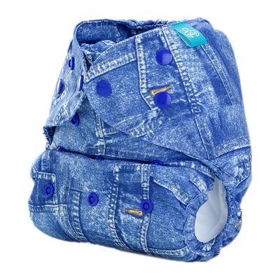 Bumberry Reusable Diaper Cover with 1 Wet Free Insert - Jeans - Diapers & Wipes