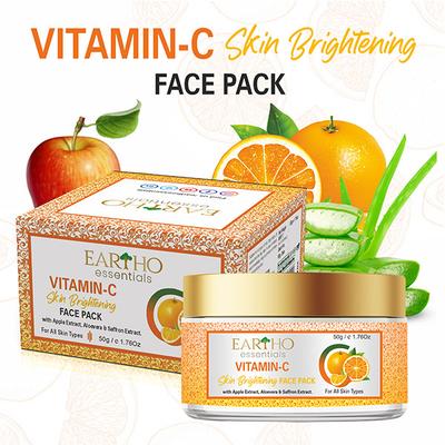 Eartho Essentials Skin Brightening Face Pack - Vitamin C 50 gm - Facial Kits