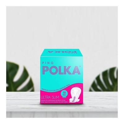 Pinq Polka Combo (Daily Liners + Regular Sanitary Pads) - Sanitary Napkins