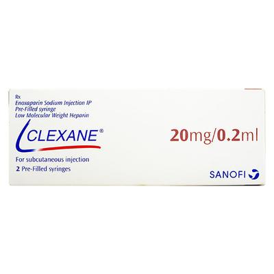 Clexane 20mg Injection(Pfs) 0.2ml - Blood Clot-Ant