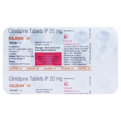 CILIDIN 20 Tablet 15's - Hypertension-Cal