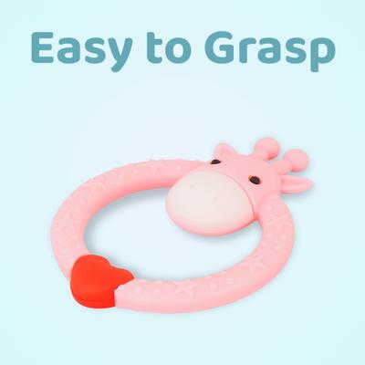 R for Rabbit Giraffe Teether - Pink 1's - Pacifiers & Teethers