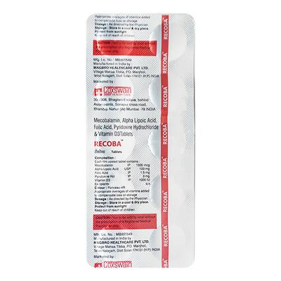 RECOBA Tablet 10's - Supplements-Vam