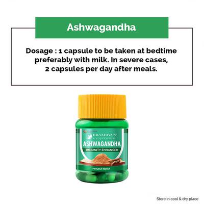 Dr.Vaidya's Ashwagandha Capsule (Pack of 2 x 30's) - Ashwagandha