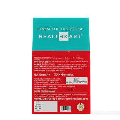 Healthkart HK Vitals Biotin Gummies - Strawberry 30's - Hair & Skin