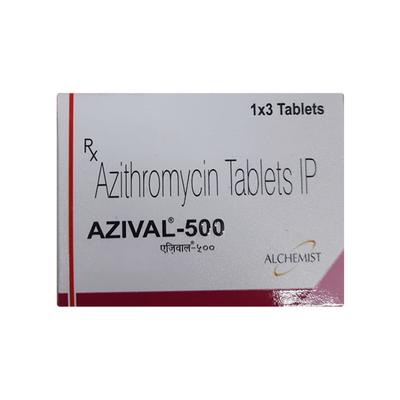 AZIVAL 500 Tablet 3's - Bacterial Infections-Mac