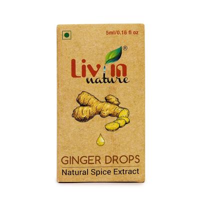 Liv In Nature Spice Extract Drops - Ginger 5 ml - Herbal Dietary Supplement