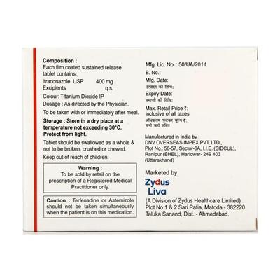 Mycoclear SR 400mg Tablet 7'S - Fungal Infections-Anf