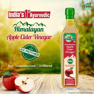 Zandu Himalayan Apple Cider Vinegar 500 ml - Apple Cider Vinegar - Acv