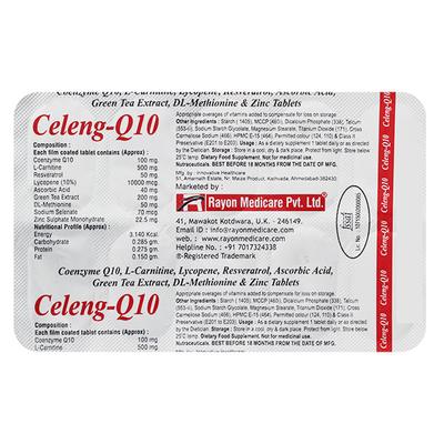 CELENG Q 10 Tablet 10's - Supplements-Vam