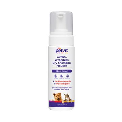 Buy Petvit Oatmeal Waterless Dry Shampoo- -For All Breeds Dogs & Cats
