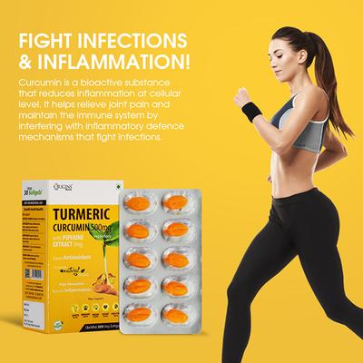Origins Nutra Turmeric Curcumin 500 mg Veg Softgel Capsule (Pack of 3 x 10's) 1's - Herbal Dietary Supplement