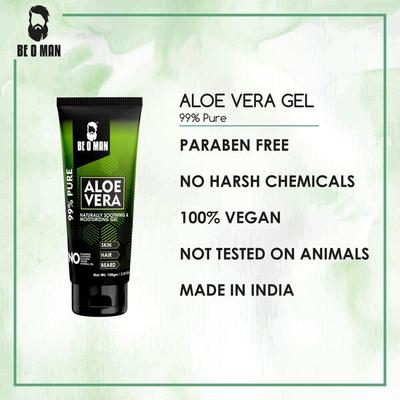 Beoman Multi Functional Aloe Vera Gel 100 gm - Shaving Creams