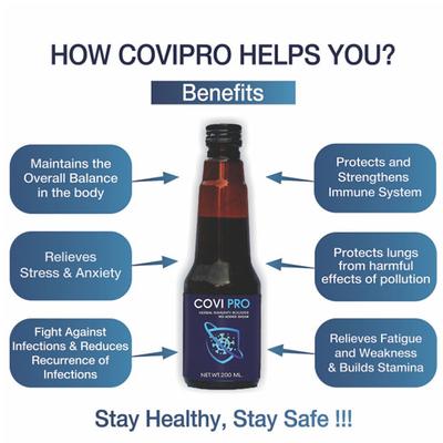 Le-Vanza Covi Pro Herbal Immunity Booster 200 ml - Health Products