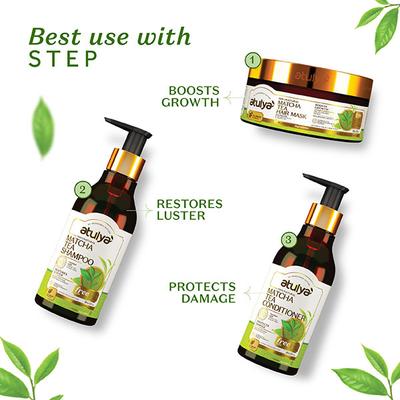 Atulya Matcha Tea Hair Mask 200 gm - Hair Masks & Packs