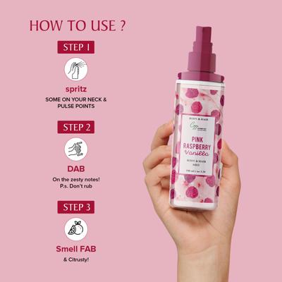 CGG Cosmetics Body & Hair Mist - Pink Raspberry Vanilla 100 ml - Body Mist/Spray