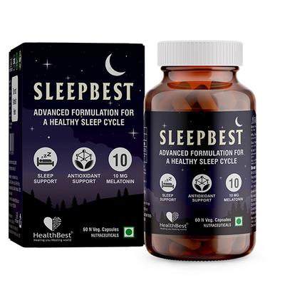 HealthBest Sleepbest Veg Capsule 60's - Multi-Vitamins