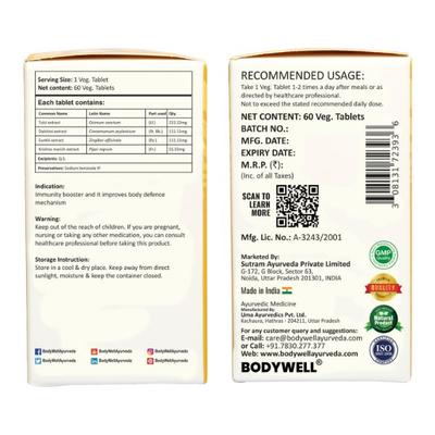 Bodywell Ayush Kwath 500 mg Veg Tablet (Pack of 2 x 60's) - Health Products