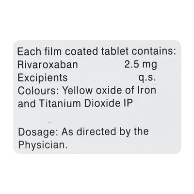RIVABAN 2.5 Tablet 14's - Blood Clot-Ant