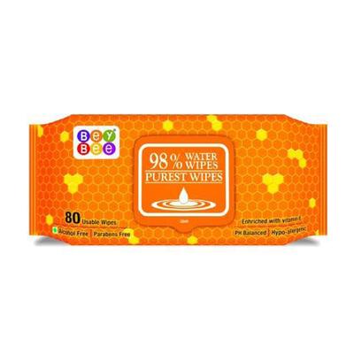 BeyBee 98% Water Wipes 80's - Diapers & Wipes