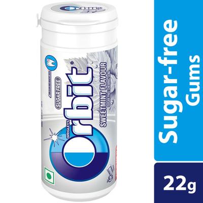 Wrigley's Orbit Chewing Gum (Sugar Free) - Sweetmint 22's - Nutritional Bars