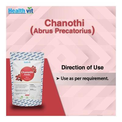 HealthVit Natural Chanothi (Abrus Precatorius) Powder 100 gm - Herbal Dietary Supplement