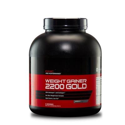 GNC Pro Performance Weight Gainer 2200 Gold Powder - Vanilla Flavour 6 lb - Weight Gain