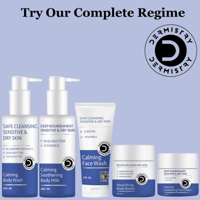 Dermistry Safe Cleansing Sensitive & Dry Skin Body Wash 200 ml - Shower Gels & Body Wash