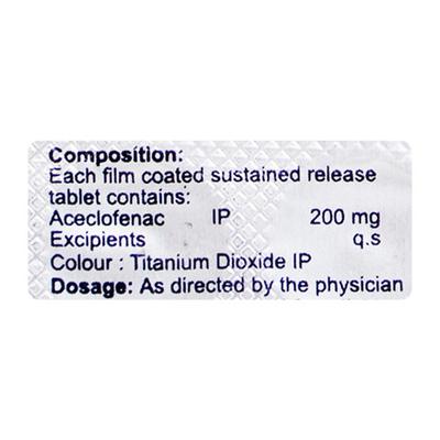 ACEFILE SR 200mg Tablet 10's - Pain relief-Nsa