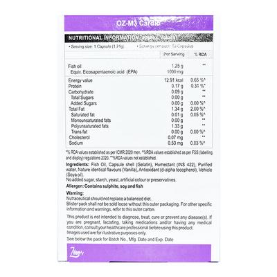 OZ M3 CARDIO Soft Capsule 10's - Supplements-Sup