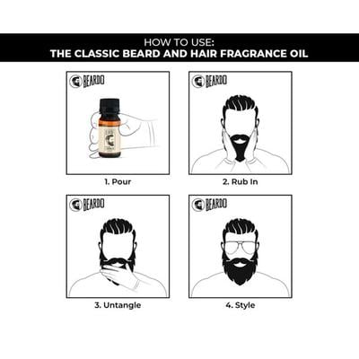 Beardo Beard & Hair Fragrance Oil - The Classic 30 ml - Carrier Oils