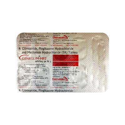 GENEGLIM MP 2 Tablet 10's - Diabetes-Ant