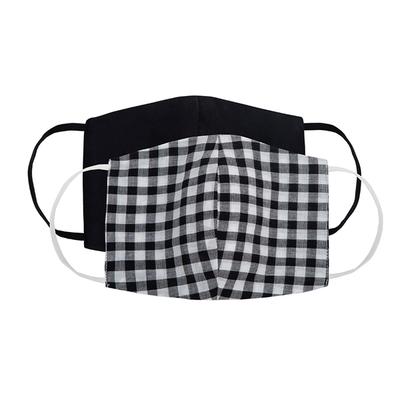 Faballey Monochrome 3 Ply Balloon Reusable Mask Set (2 Pcs) - Face Mask