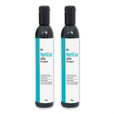Millennium Herbal Care Pro Hairvit Anti Dandruff Scalp Lotion (Pack of 2 x 50 ml) - Hair Oils