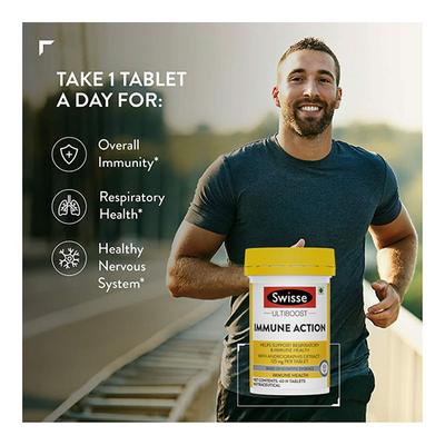 Swisse Family Immunity (Immune Action Tablet 60's, Vitamin D Tablet 90's, Kids Multi Tablet 60's) Combo Pack - Vitamin C