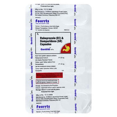 Gerdrid Capsule 10'S - Ulcer/Reflux/Flatulence-Aaa