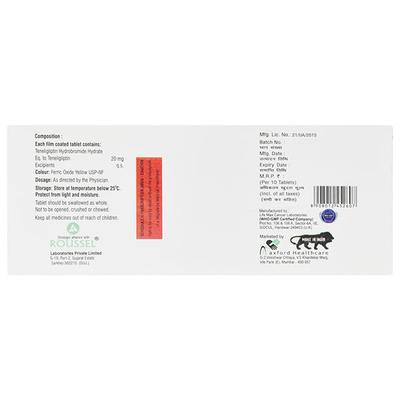 TELNIGLIP 20mg Tablet 10's - Diabetes-Ant