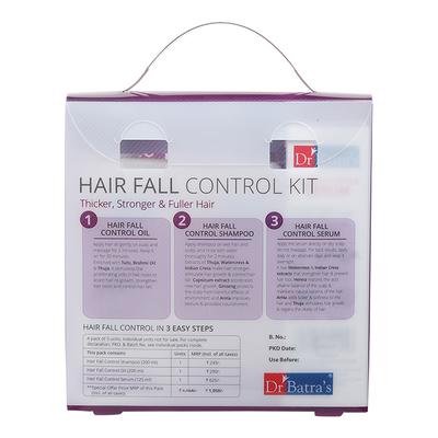 Dr Batra's Hair Fall Control Kit 525 ml (N) - Hair Treatment