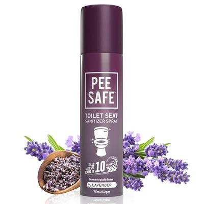 Pee Safe Toilet Seat Sanitizer Spray - Lavender 75 ml - Intimate Care