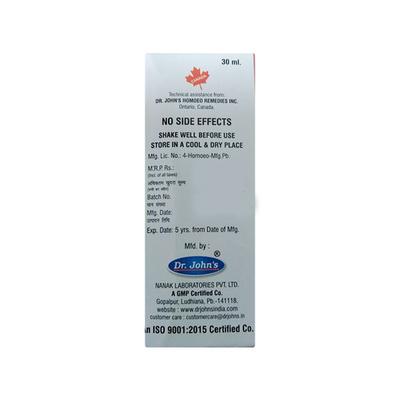 Dr.John's J 50 Dysmen Drops 30 ml - Homeopathic Drops