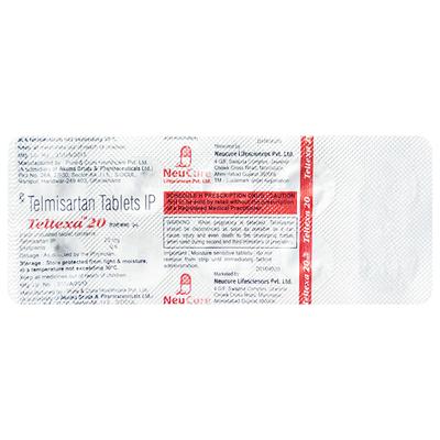 Teltexa 20 Tablet 10's - Hypertension-Ang