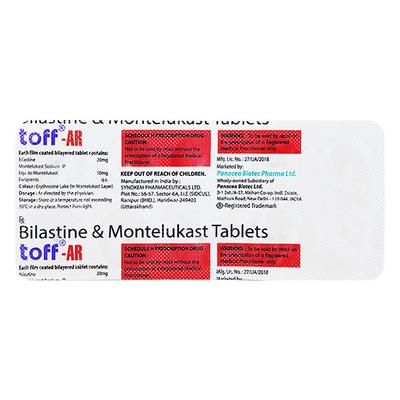 TOFF AR Tablet 10's - Allergies-Ant