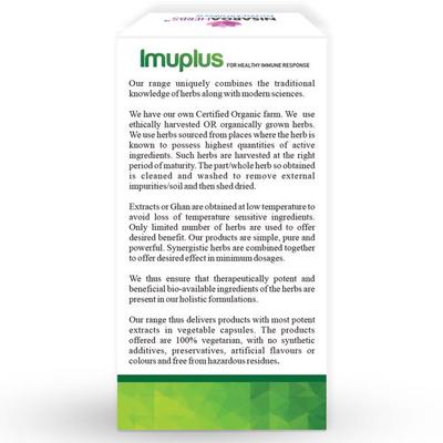 NisargaHerbs Imuplus Veggie cap 60's - Speciality Medicines