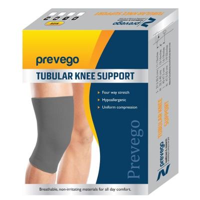 Prevego Tubular Knee Support - Grey (L) 1's - Knee/Leg Supports