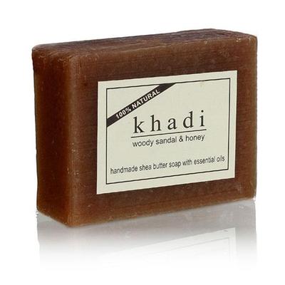 Khadi Natural Herbal Soap - Woody Sandal & Honey 100 gm - Soaps
