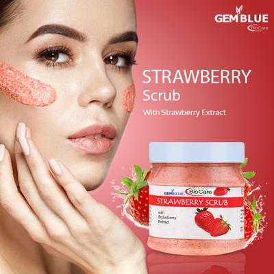 Gemblue Biocare Face Scrub - Strawberry 500 ml - Face Scrubs