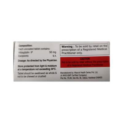 JUBIVILDA 50 Tablet 15's - Diabetes-Ant